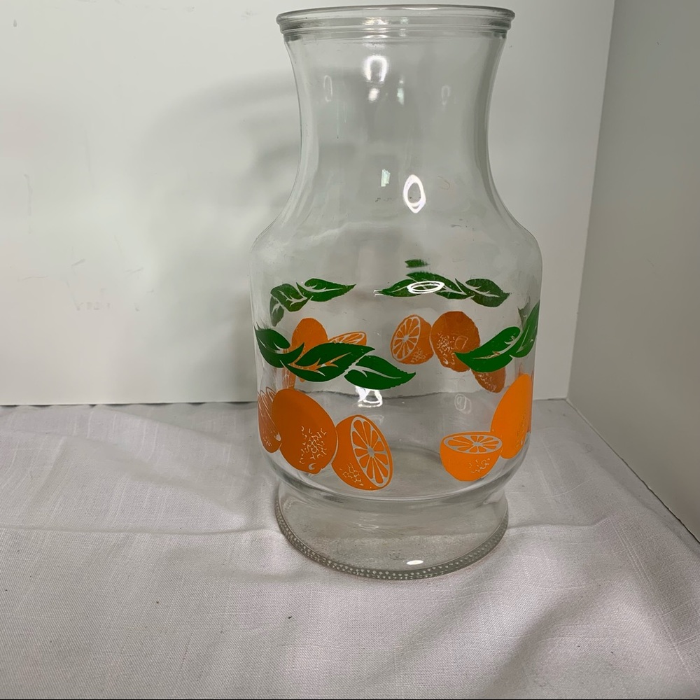 Anchor Hocking Orange Juice Carafe No Lid.